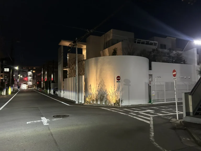 STUDIO AMADEUS様 外構照明施工後の夜間外観