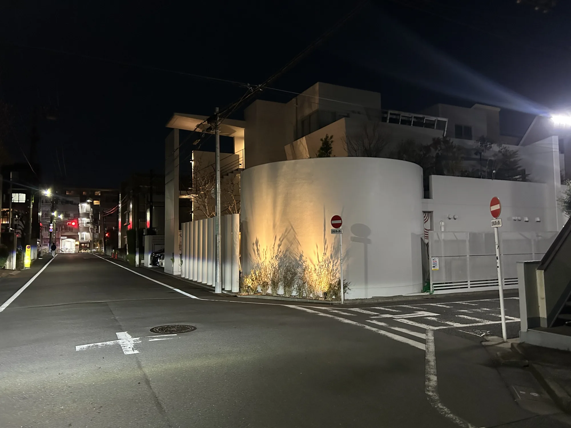 STUDIO AMADEUS様 外構照明施工後の夜間外観